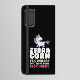 Zebracorn Unicorn Kids Stripes Android Wallet Case