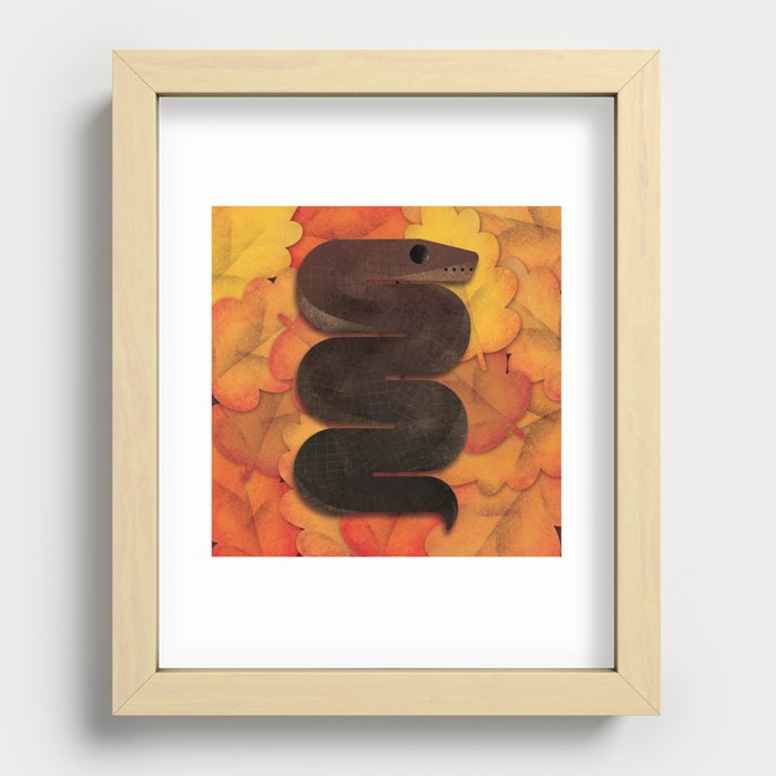 Autumn Cinnamon Recessed Framed Print