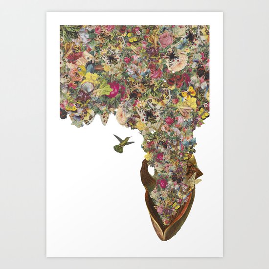 "heart of summer" anatomical collage art by bedelgeuse Art Print