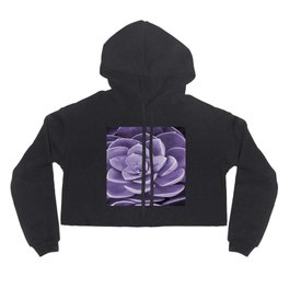 succulent Blossom violet color Hoody
