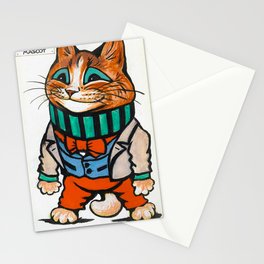  The Contented Mascot by Louis Wain Stationery Card