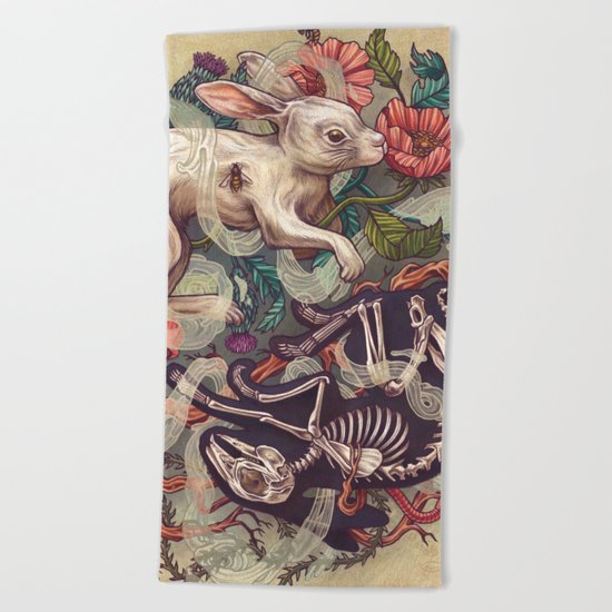 Dust Bunny Beach Towel