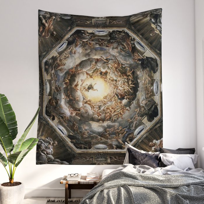 Assumption of the Virgin Renaissance Ceiling Fresco Wall Tapestry