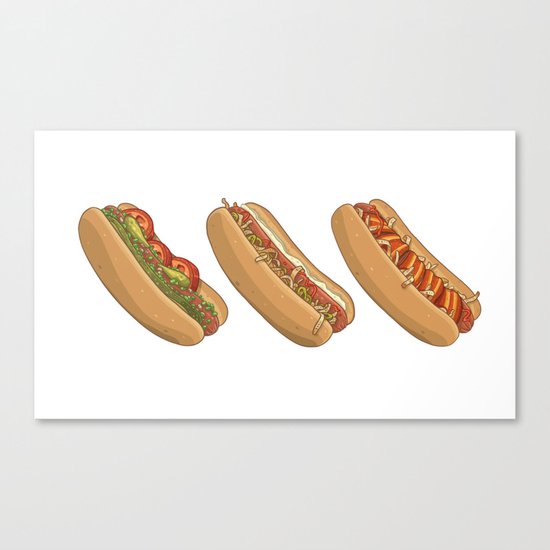 City Dogs Canvas Print