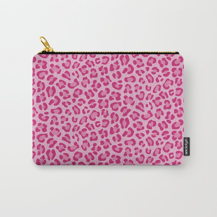 Leopard - Lilac and Pink Carry-All Pouch