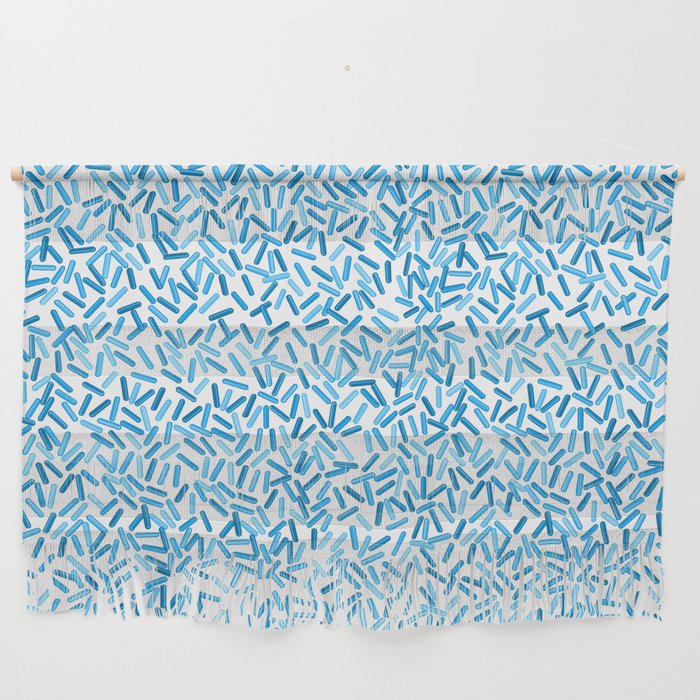 Beautiful Blue Sprinkles Pattern Wall Hanging