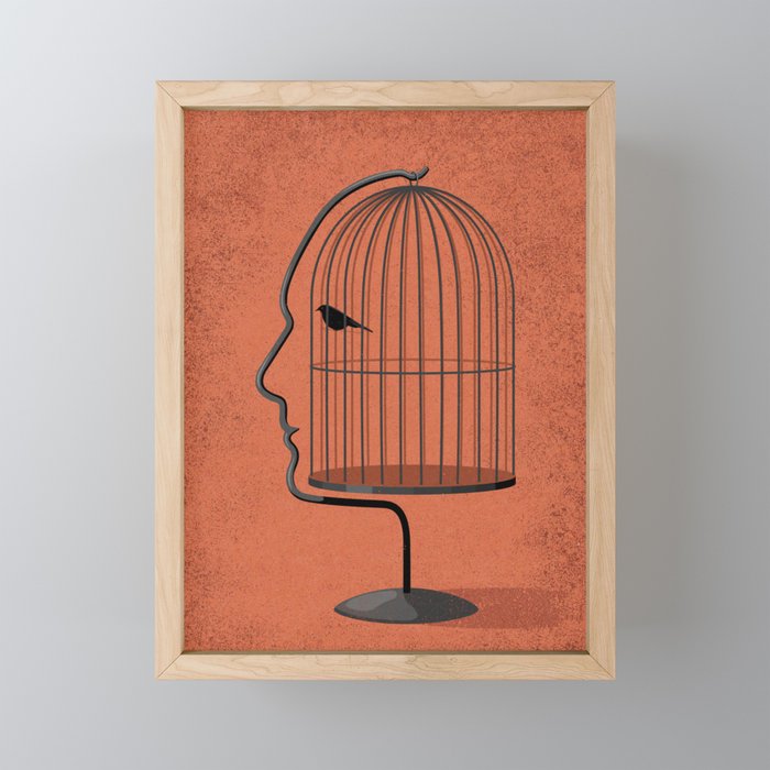 free to speak your mind Framed Mini Art Print
