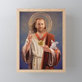 Saint Nicolas of Cage Framed Mini Art Print