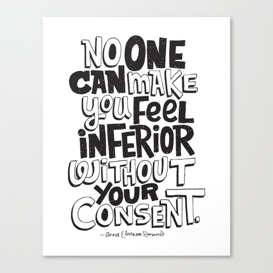 without your consent Canvas Print