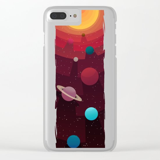 Solar System Clear iPhone Case