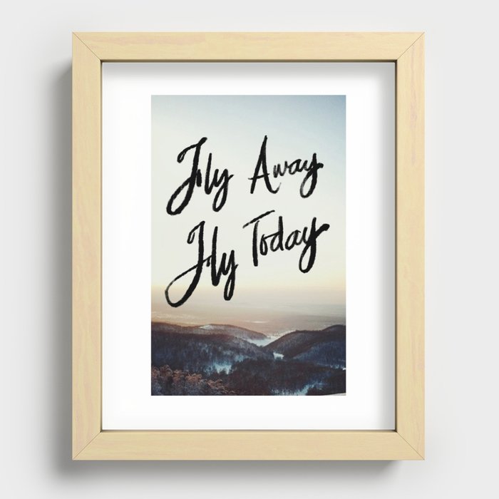 Fly Away Fly Today Recessed Framed Print