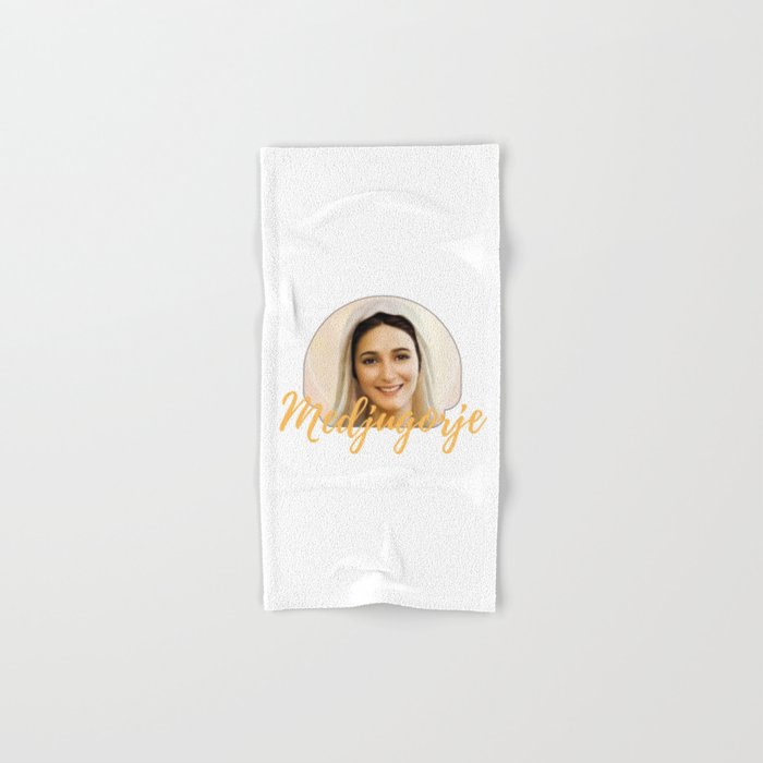 Our Lady of Medjugorje, Virgin Mary, Majka Božja, Madonna di Medjugorje Hand & Bath Towel