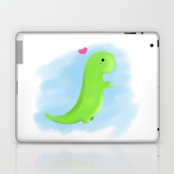 Dino love Laptop & iPad Skin