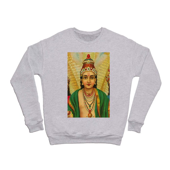 Sesha, King of Nagas by Raja Ravi Varma Crewneck Sweatshirt