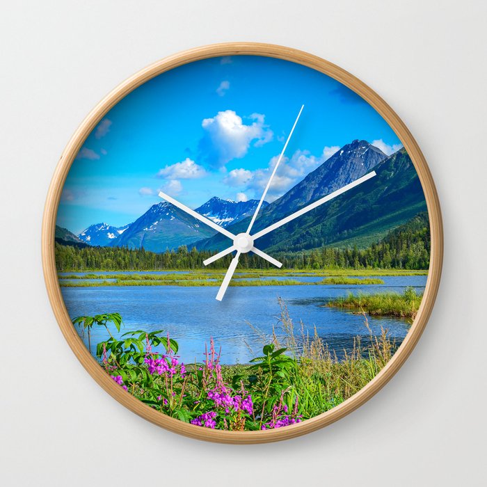 God's Country - II, Alaska Wall Clock