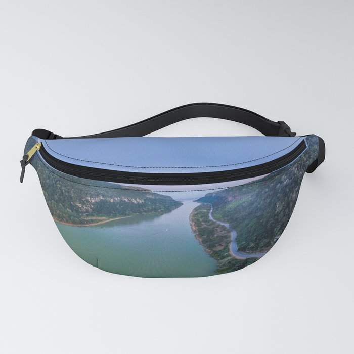 Travel down the N'taba River panorama Fanny Pack