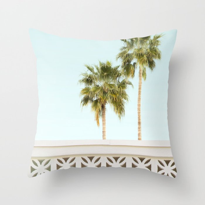 Palm Springs Breeze Block I - MidCentury Modern Throw Pillow