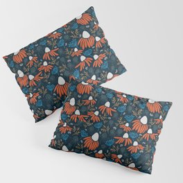 Wildflowers - Orange Pillow Sham