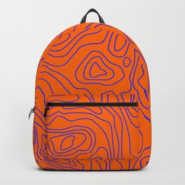 Typographic map Backpack | Tourmap, Color, Blue, Orange, Graphicdesign, Area, Chart, Typographicmap, Typography, Mountains 