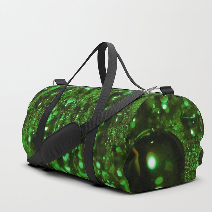 Green Fractal Duffle Bag