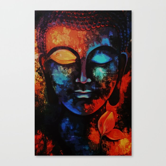 Lord Buddha Abstract Art Canvas Print By Designhut Society6