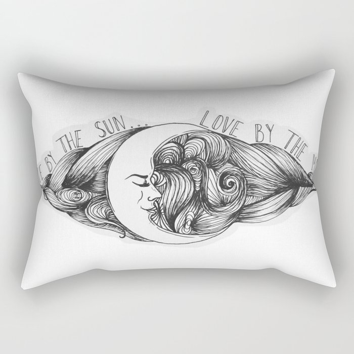 Live by the Sun, Love by the Moon Rectangular Pillow