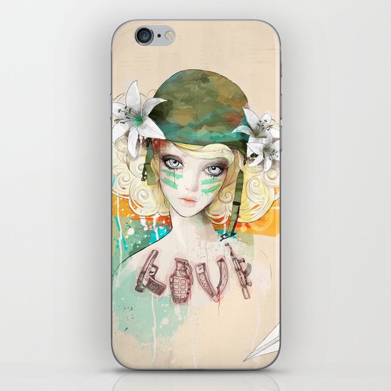 War girl iPhone & iPod Skin