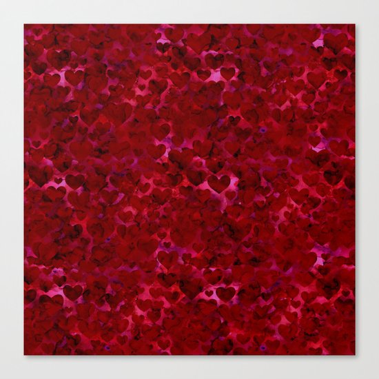 Heart Pattern 06 Canvas Print