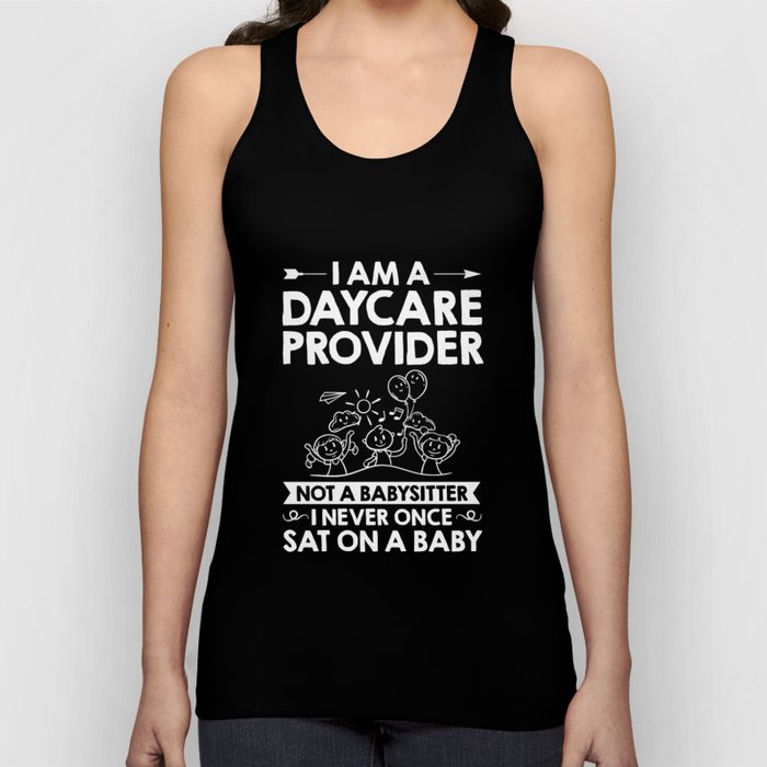 Daycare Provider Childcare Babysitter Thank You Tank Top