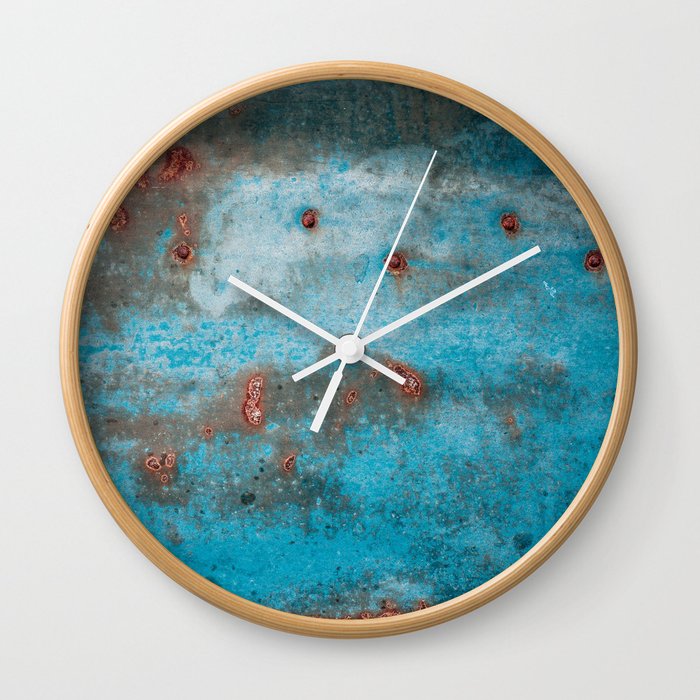 Rusty blue Wall Clock