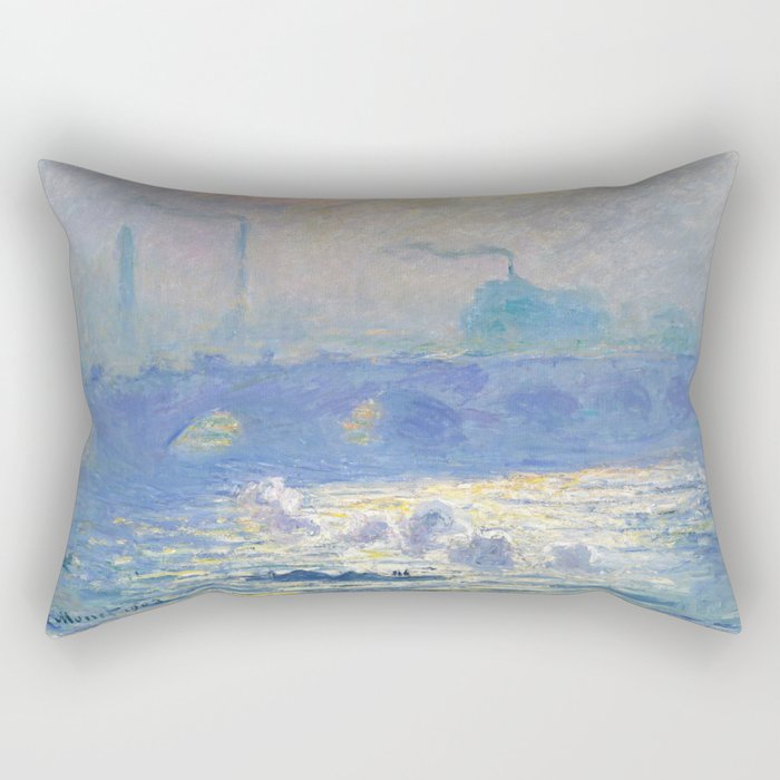 Waterloo Bridge - Claude Monet Rectangular Pillow