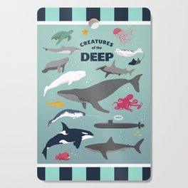 Creatures of the Deep Cutting Board
