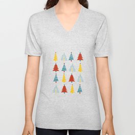 Holiday Season, Merry Christmas, Christmas Tree V Neck T Shirt