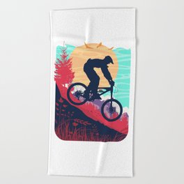 Mountain Bike Beach Towel