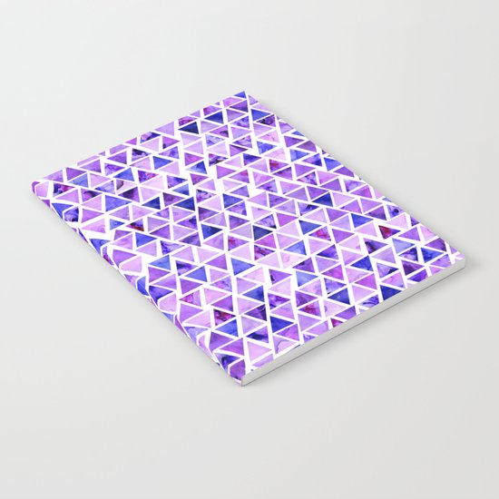 Purple Triangles Pattern 01 Notebook
