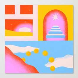 Six Suns Rising Canvas Print
