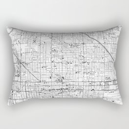Vintage Map of Phoenix Arizona (1952) 2 BW Rectangular Pillow