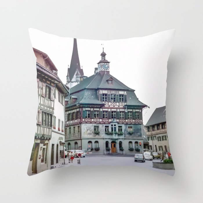 Stein am Rhein,Switzerland Throw Pillow