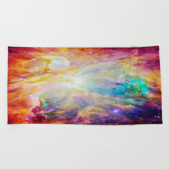 nEBula : Colorful Orion Nebula Beach Towel