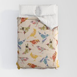 Vintage Wallpaper Birds Comforter