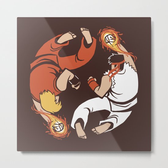 Super Yin Yang Metal Print