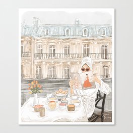 Breakfast in Paris Canvas Print