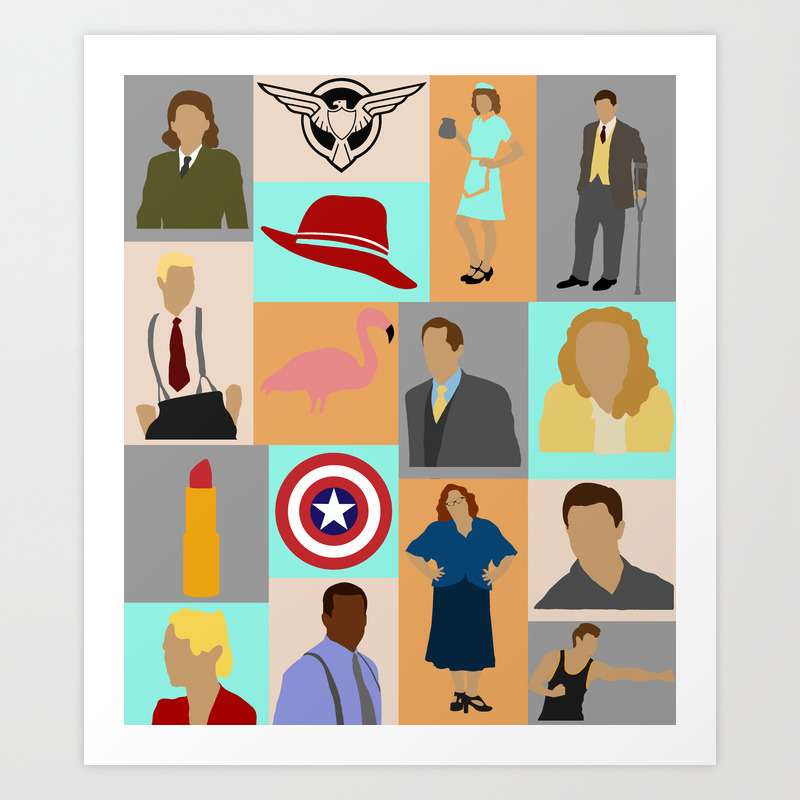 Agent Carter Minimalist Art Print By Arrowhofshield Society6