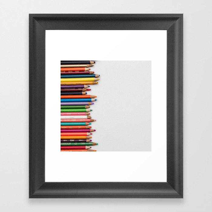 Colored pencil 10 Framed Art Print