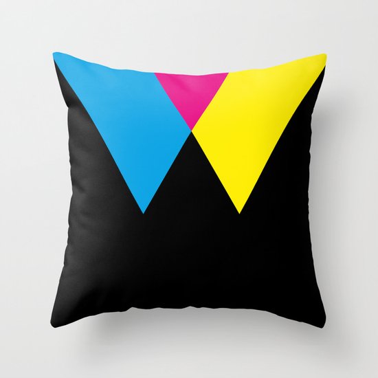 W like W Throw Pillow