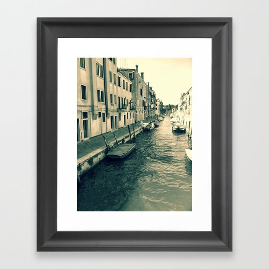 Venezia, where my heart is Framed Art Print