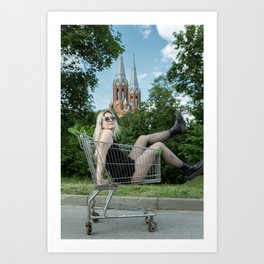 The Best Shopping Cart Art Print