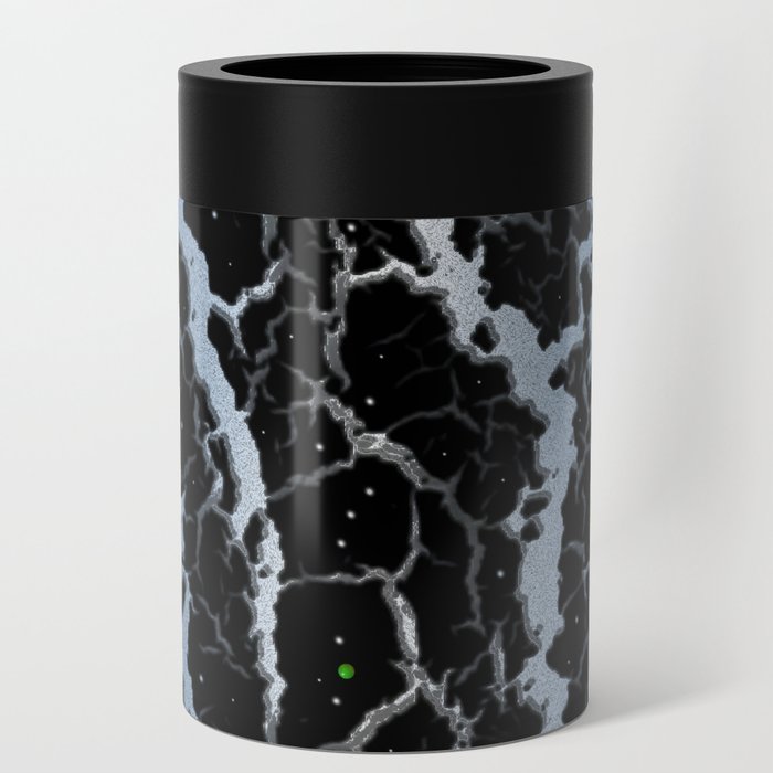 Cracked Space Lava - Blue/White Can Cooler