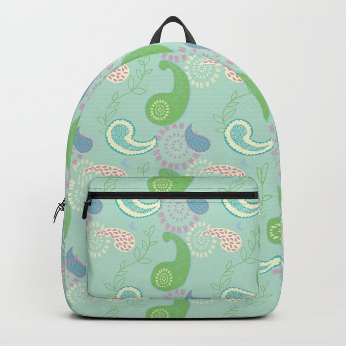 Paisley Reimagined Mint Backpack