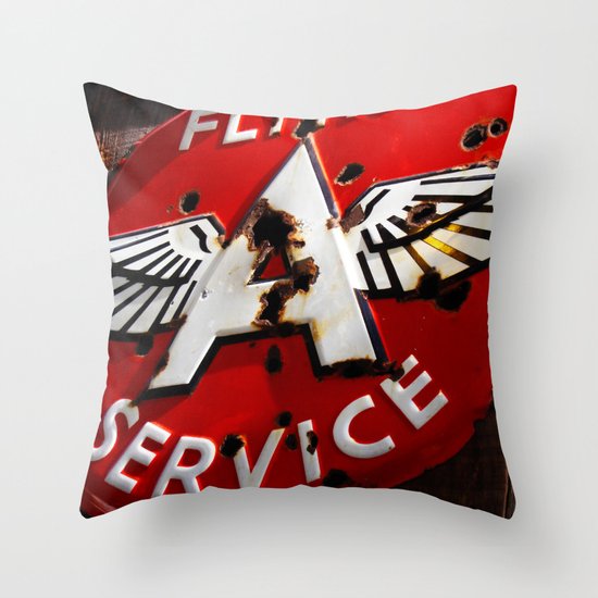 Flying A Service Throw Pillow